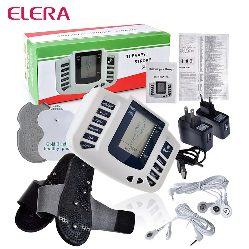 ELERA Новый Электростимуляторы всего тела Relax Импульсный Массажер иглоукалывание