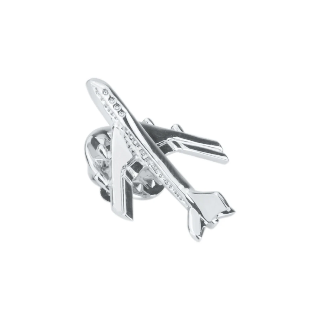 Новинка медный значок с умственным покрытием брошка в виде самолета