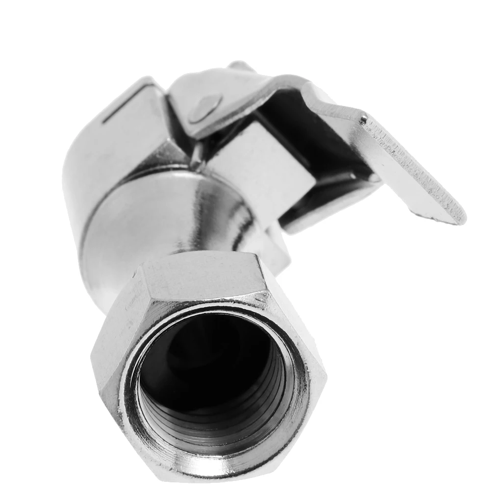 Серебряный 1/4 &quotNPT прямой латунный замок на шинах воздушный патрон с зажимом