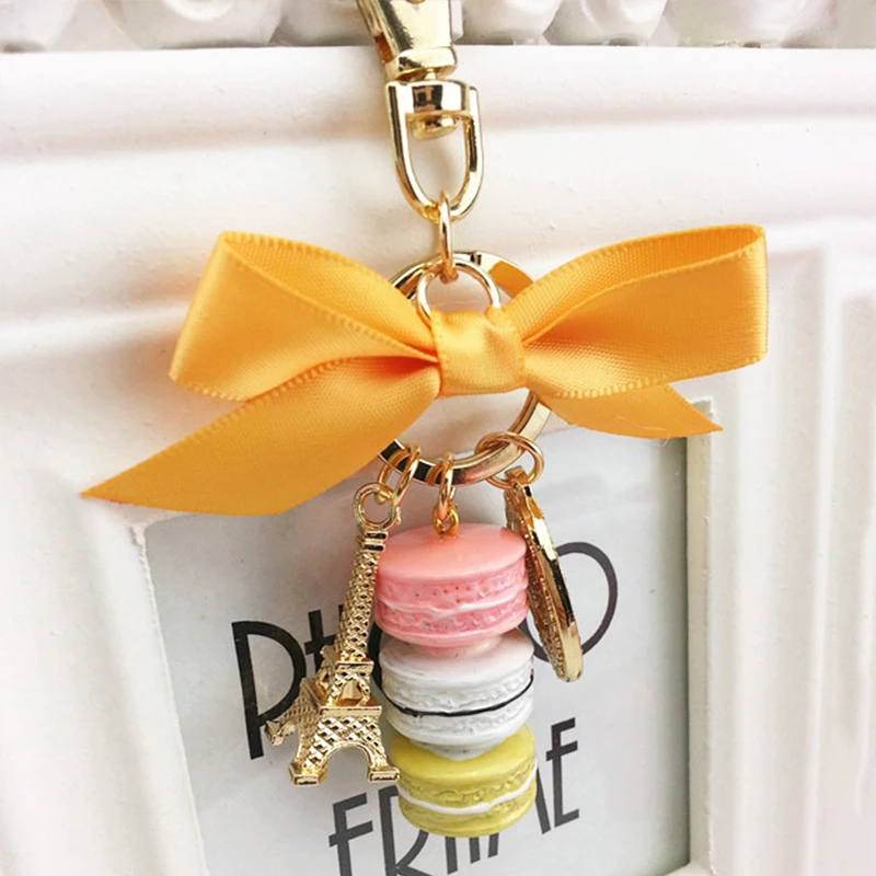 Маленькие Брелоки для ключей связка из металлического сплава с бантом