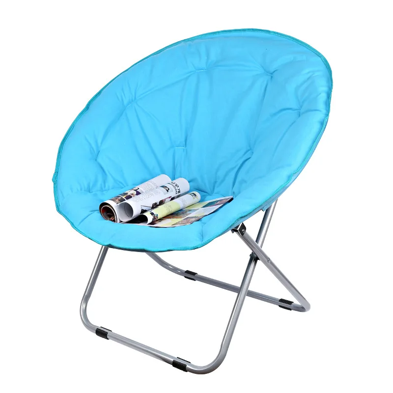 저렴한 대형 달 접이식 의자 휴대용 소파 게으른 의자, 성인용 부드러운 옥스포드 천 쿠션 좌석 사무실 의자 강한 베어링