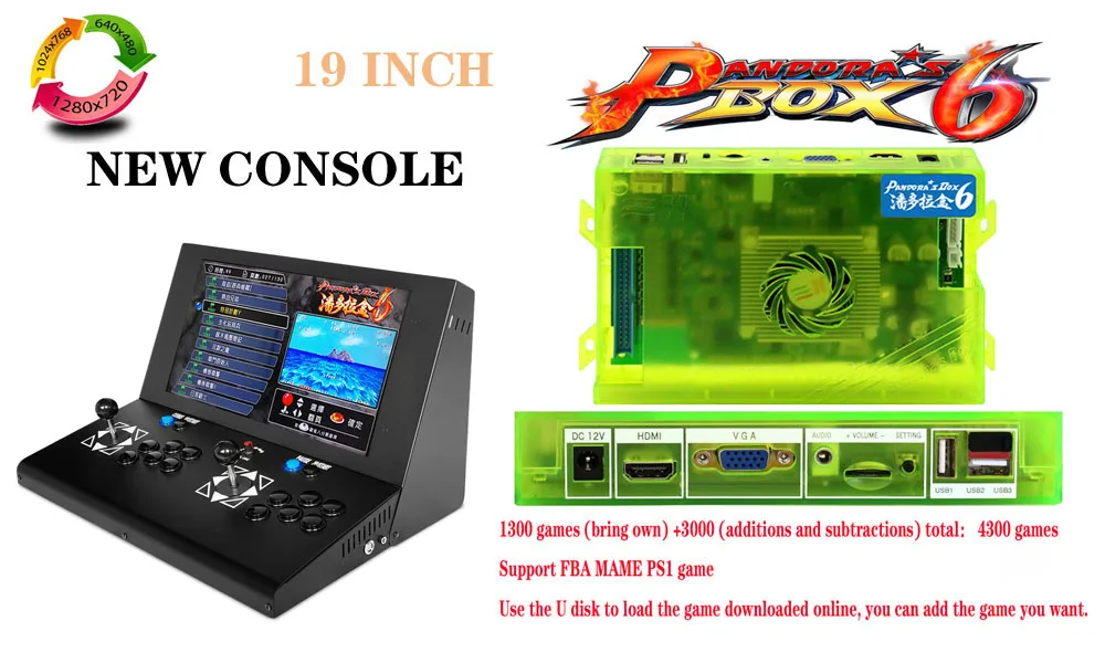 Новая модернизированная версия JAMMA, разные игры машина с 2222 играми, Pandora's Box 9D бытовой DIY игровой автомат консоль