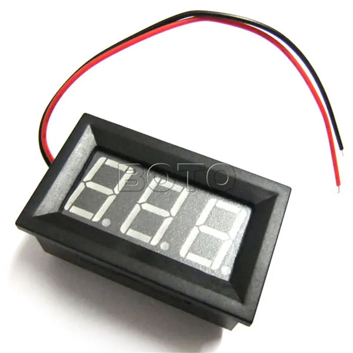 2.5 В до 30 Красный Малый Цифровой Вольтметр Вольт Метр Панели DC Щитовой прибор