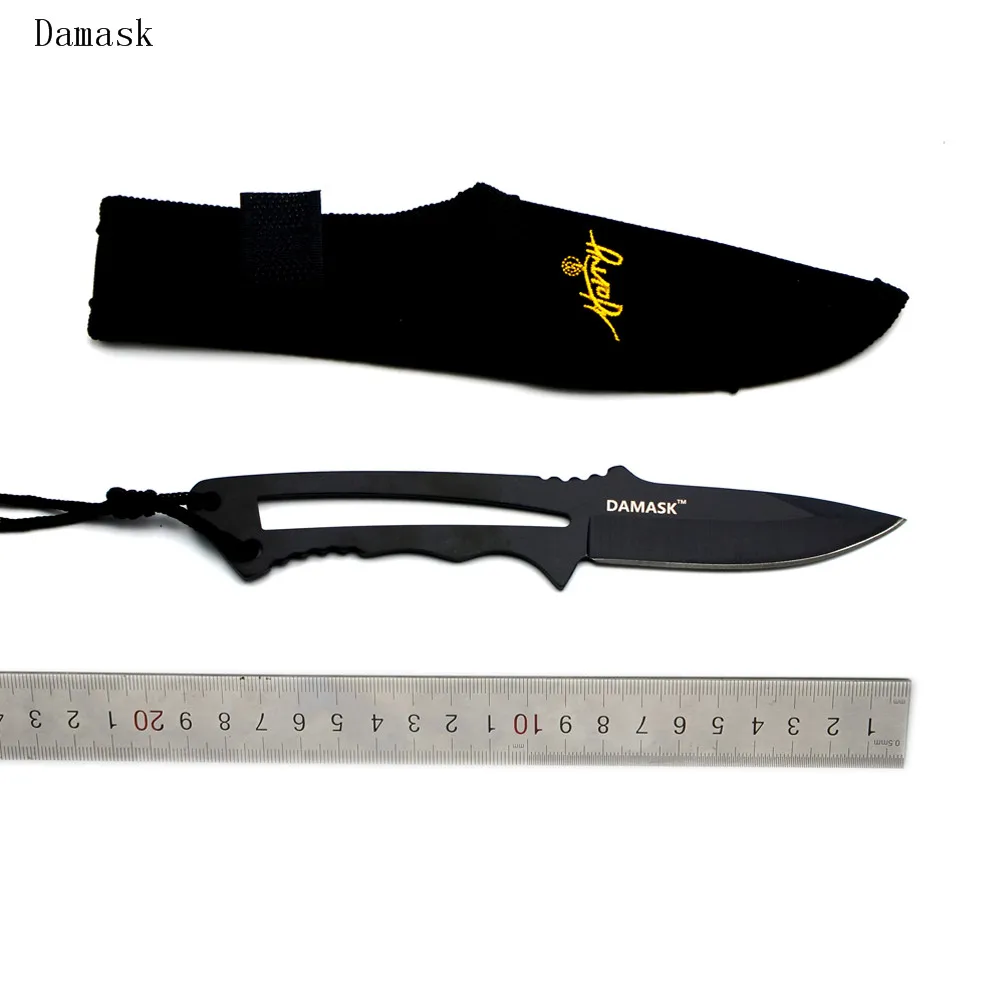 Best Нержавеющая сталь лезвие Sharp фиксированным лезвием Ножи Дамаск брендовая