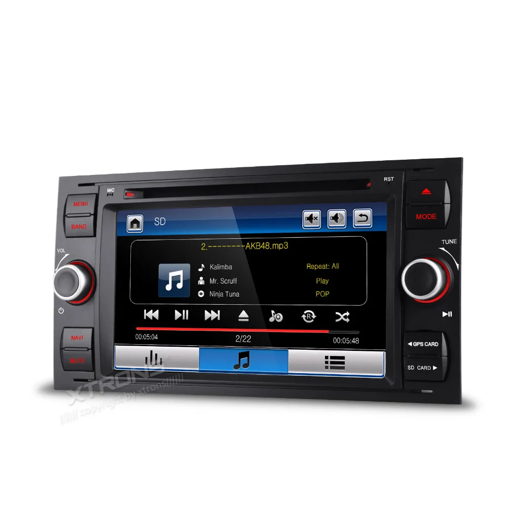 XTRONS 7 &quotцифровой сенсорный экран 2 din автомобильный DVD плеер GPS для Ford Focus II C Max S Galaxy