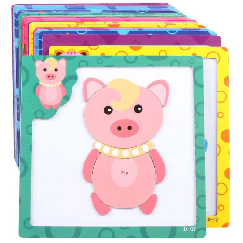 Многофункциональный деревянный Игрушечные лошадки Образовательные магнитные