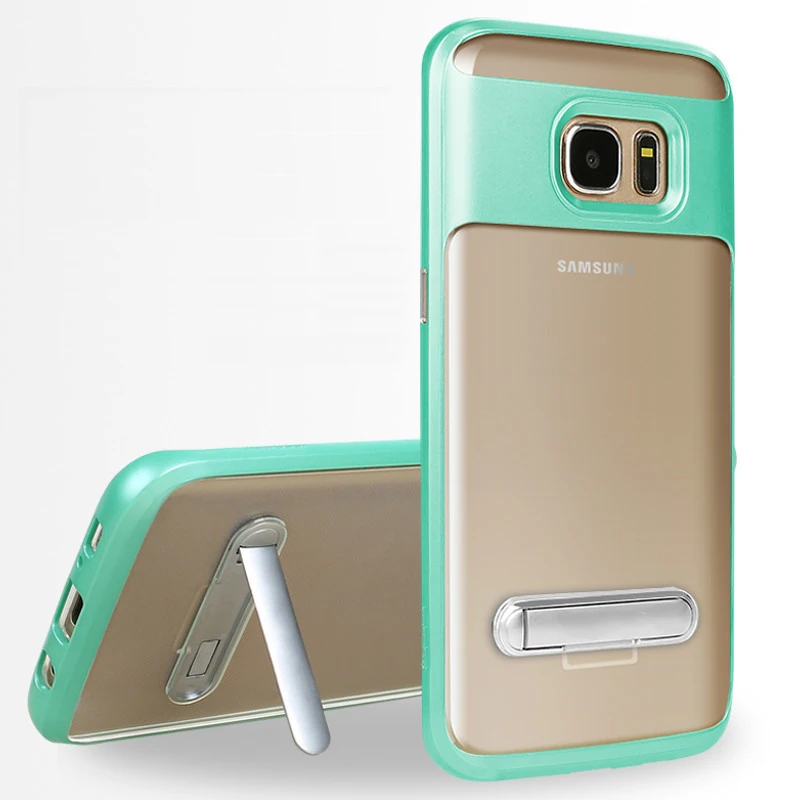 Прозрачный чехол CAPSSICUM с откидной ножкой для Samsung Galaxy S7 Edge PC TPU Гибкий тонкий