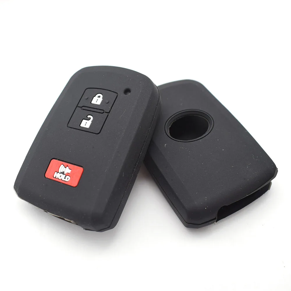 3 кнопки силиконовый Автомобильный Брелок дистанционного управления с ключом