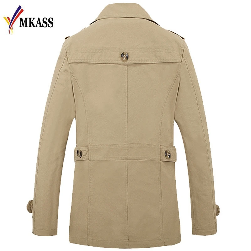 Мужской теплый Тренч Повседневная теплая куртка большого размера с M 5XL