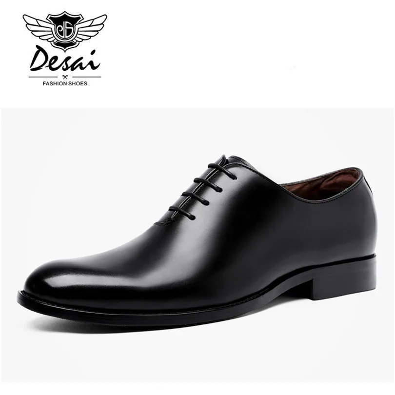 DESAI Brand Men's Business Dress Shoes Comfortable Cow Leather Classic Retro British Style Formal Men EU Size 38-47 | Обувь
