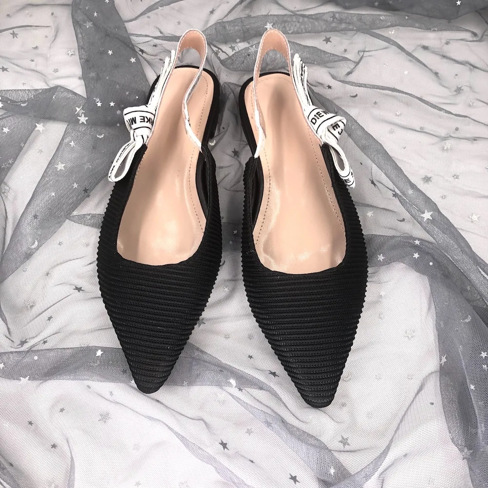 FITOW/Женская обувь на плоской подошве из натуральной кожи с острым носком и