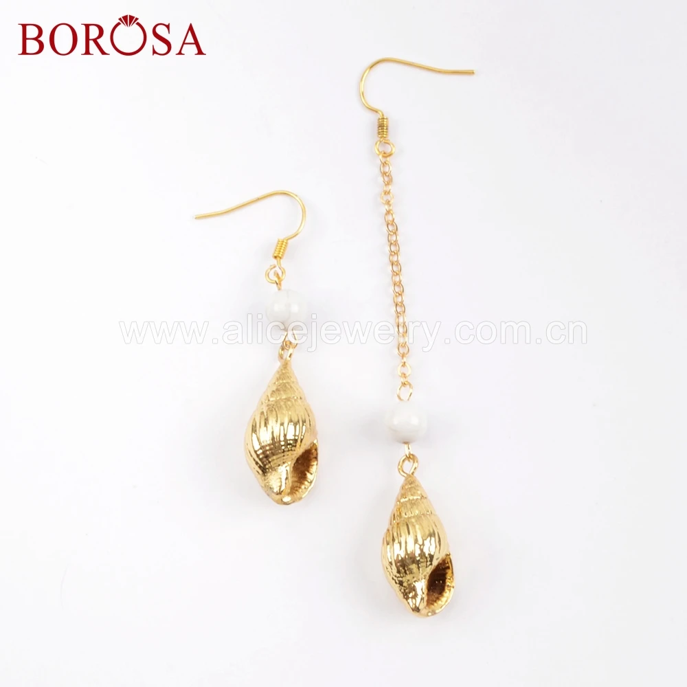 Серьги-гвоздики BOROSA Асимметричные ручной работы 5 пар HD0006 | Украшения и