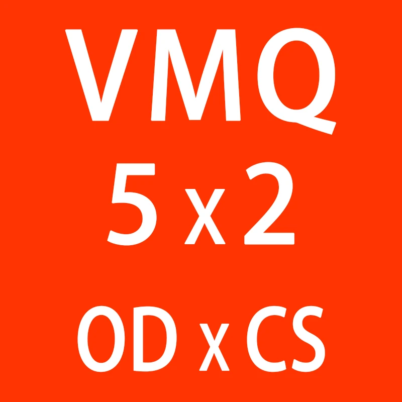 10 шт./лот красный Силиконовое кольцо кремния/VMQ-хомут с круглым воротником для мальчиков и девочек 2 мм Толщина OD5/6/7/8/9/10/11/12/13*2 мм резиновое уплотнительное кольцо уплотнения прокладки кольцо шайба - Цвет: OD5mm
