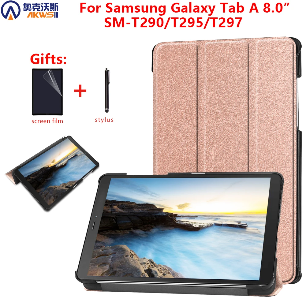 Ходунки ультра тонкий чехол для смарт телефона 2019 samsung Galaxy Tab A 8 T290 T295 T297 SM