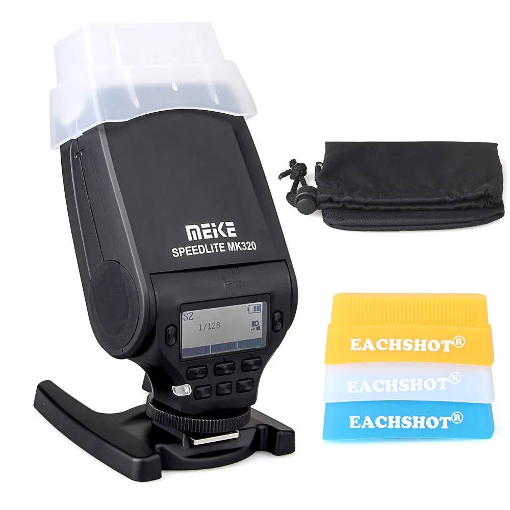 

MEIKE MK-320 TTL Flash Speedlite для Nikon Canon 2 version flash + 3 цветных фильтра