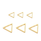 Геометрическая подвеска треугольной формы из нержавеющей стали с золотым покрытием, 10 шт.набор