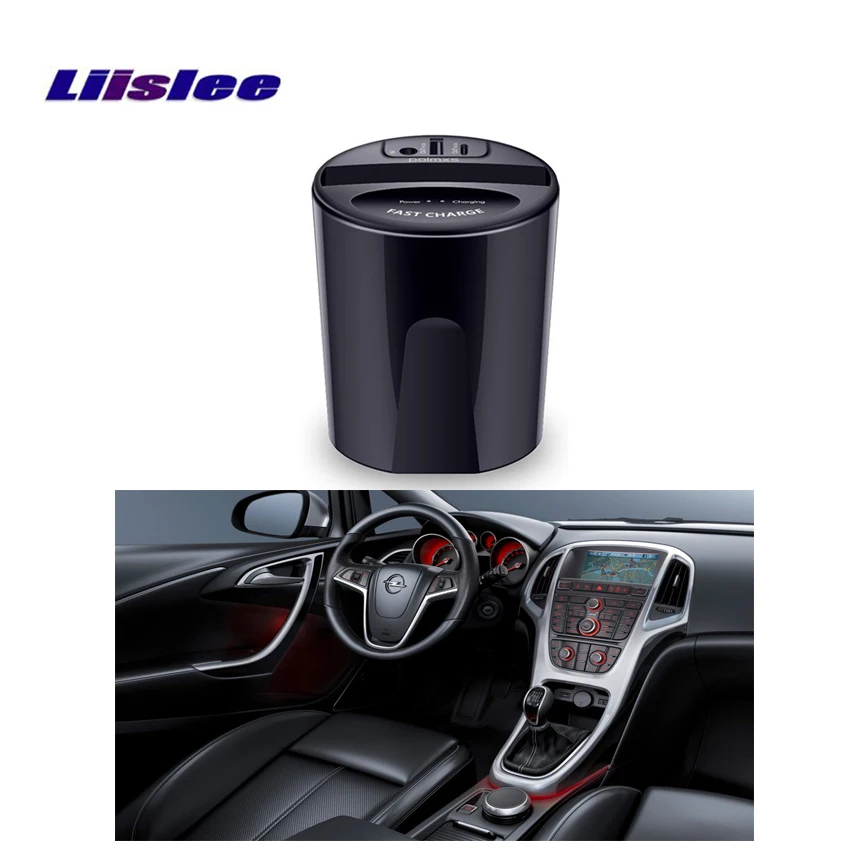 Liislee автомобильное Быстрое беспроводное зарядное устройство для opel astra j Insignia g