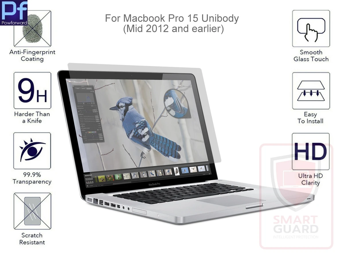 Закаленное защитное стекло 9H для MacBook Air 11 13 дюймов A1466 pro 3 15 A1278 retina 6 touchbar A1706 A1708