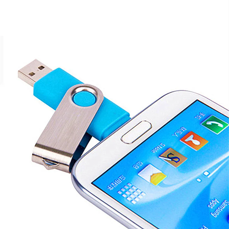 Смарт-телефон USB флэш-накопитель металлический флеш-накопитель 64 Гб Флешка 8 OTG