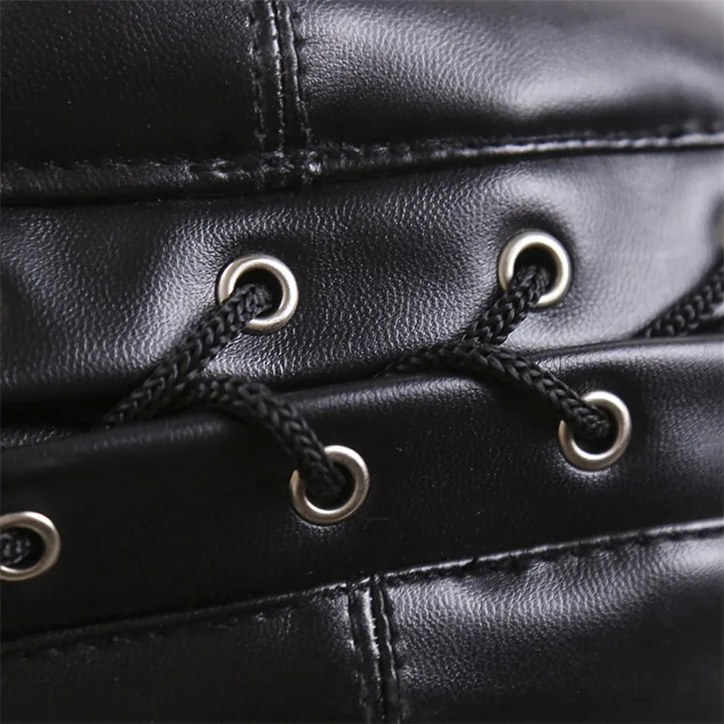 Маска для бондажа секс-игрушка женщин и мужчин кожаный БДСМ с капюшоном