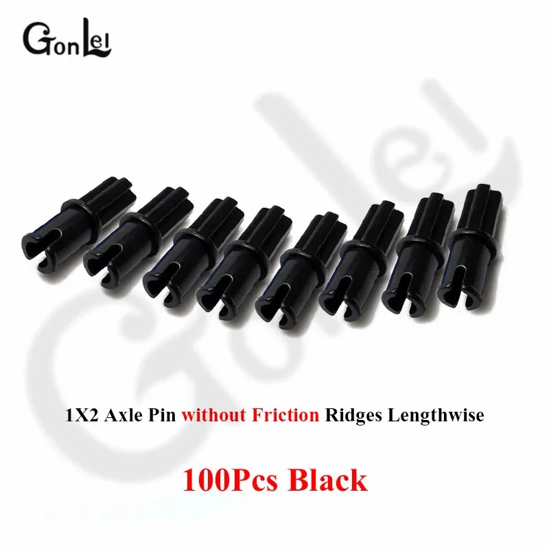 100Pcs No.3749 100 шт./лот, осевой штифт с/из фрикционных хребтов, удлиненные MOC кирпичные блоки, детали, креативные DIY игрушки, совместимые с - Цвет: 100Pcs No.3749