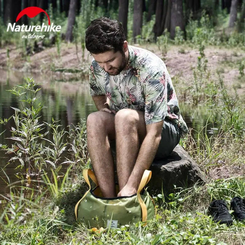 Naturehike 10L 16L складной ведро воды Пеший Туризм на открытом воздухе контейнер для