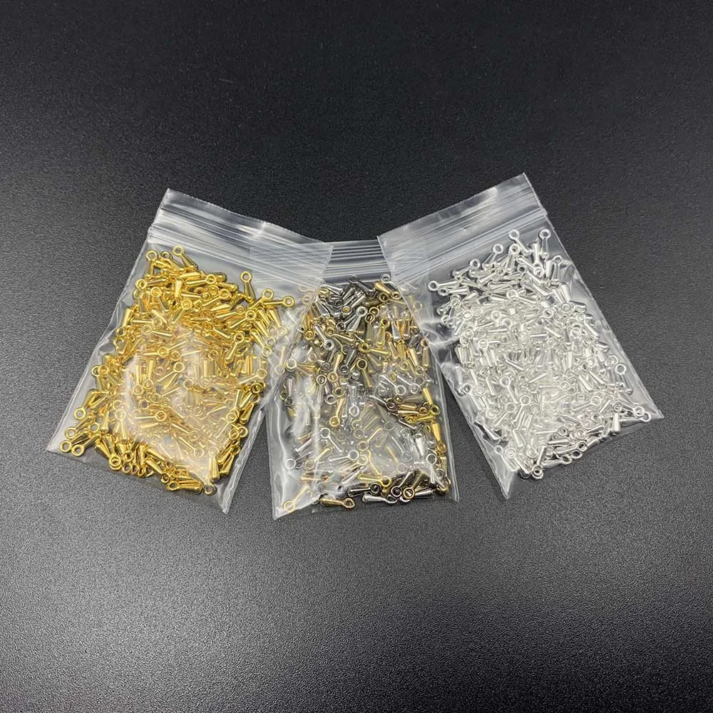 Бусины-Концевики для бижутерии золотистые медные металлические