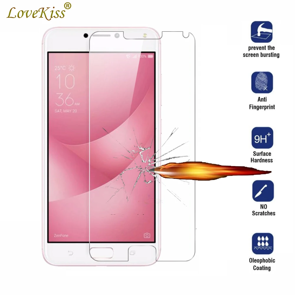 9H пленка для экрана из закаленного стекла Asus Zenfone 4 ZE554KL Pro ZS551KL Max ZC520KL Selfie ZD553KL ZC521TL