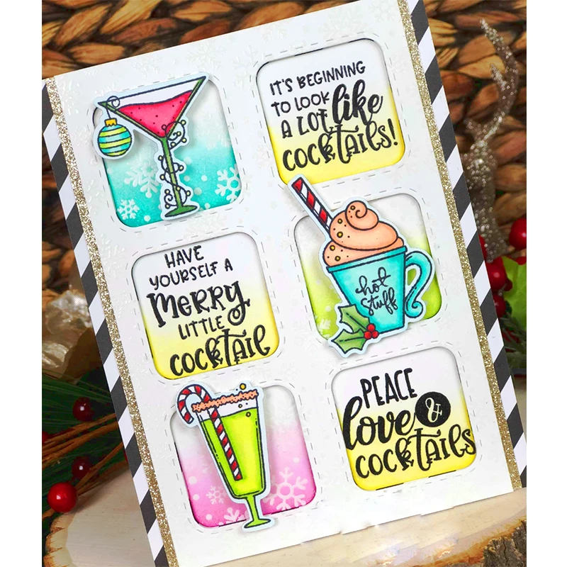 

Summer Cold Drink Bottle Transparent Clear Silicone Stamp/For DIY Scrapbook/Holiday Album Decorative Card Making Clear Stamp