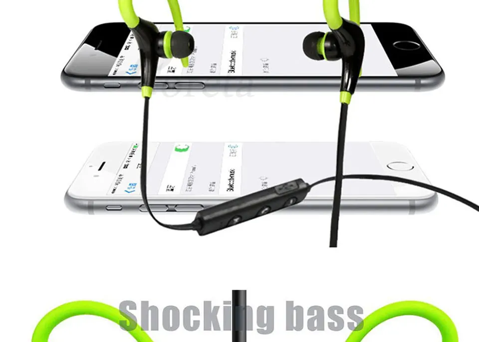 Roreta BT7 Mini Wireless Bluetooth Earphone Handsfree Call Stereo Headset With Mic Ear-hook Sports Earphones For iPhone XR