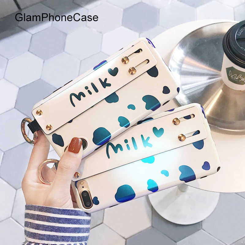 GlamPhoneCase чехол для iPhone X чехол для iPhone 6 6 S 7 8 Plus Blu-Ray Мультфильм задняя крышка модный ремешок Капа