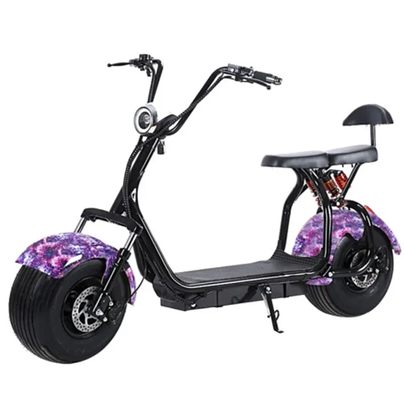 Citycoco LCD LED Headlight Lithium Battery 1500W 60V12A Front And Rear Disc Brakes Hydraulic Shock Absorption Electric Scooter | Спорт и