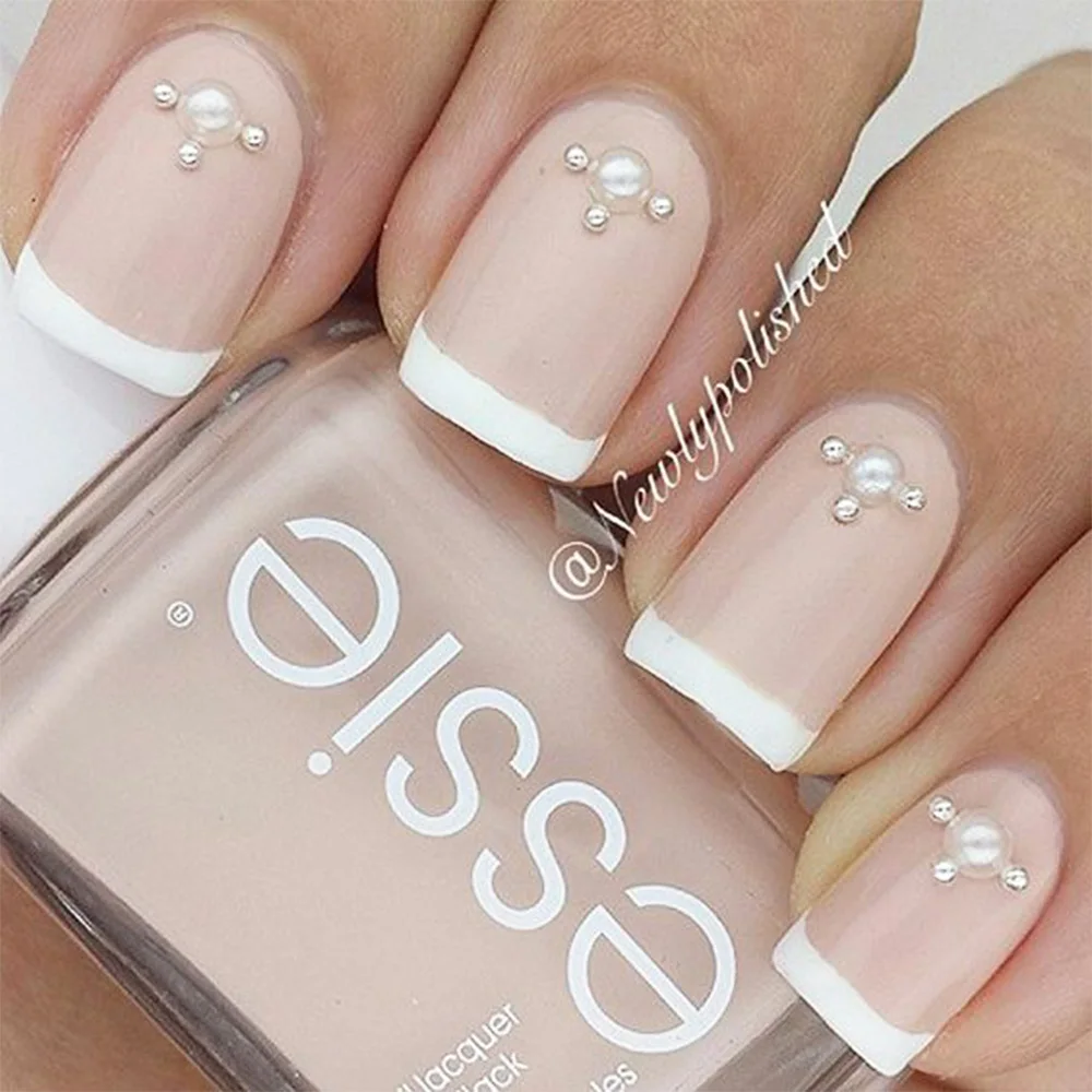 1 колесо смешанный размер белые камни для ногтей стразы маникюра 3d жемчужные