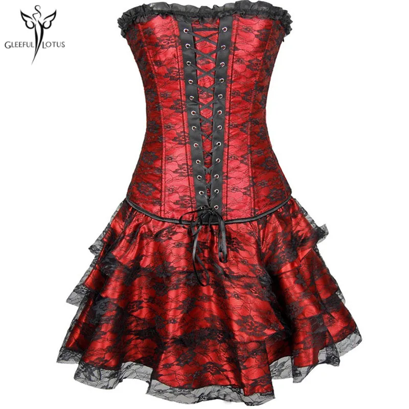 Корсет со шнуровкой готический моделирующий корсет платье для похудения