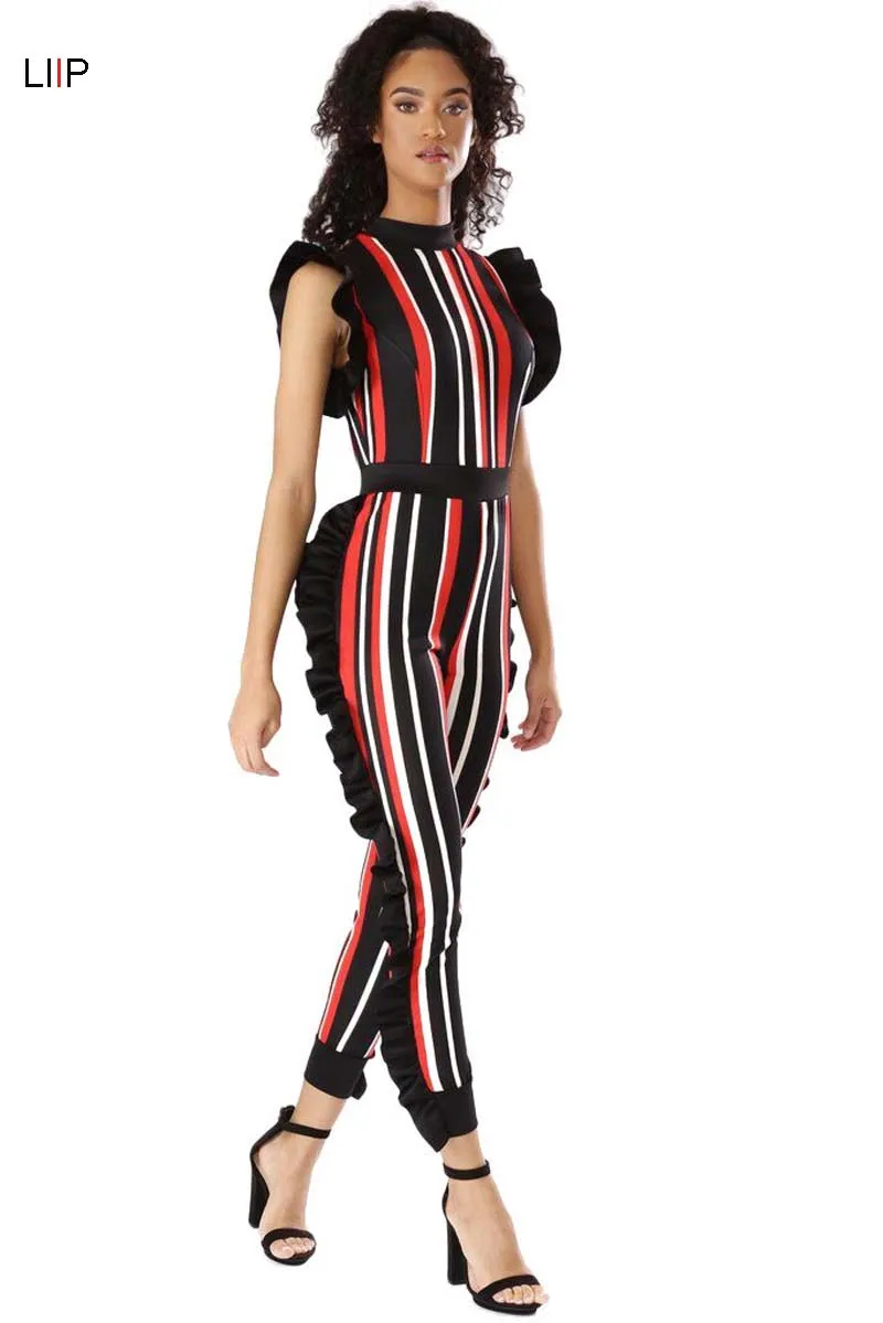 Женский комбинезон в полоску boho Облегающий большого размера уличная 1464 лето 2019 |