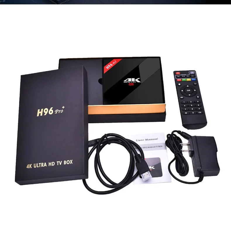 ТВ-приставка Amlogic S912 Восьмиядерный ТВ-приставка Mali-T820 GPU 2G/16G 3G/32G Android 7,1 2,4G/5,8 GHz Wifi Bluetooth Smart H96 PRO