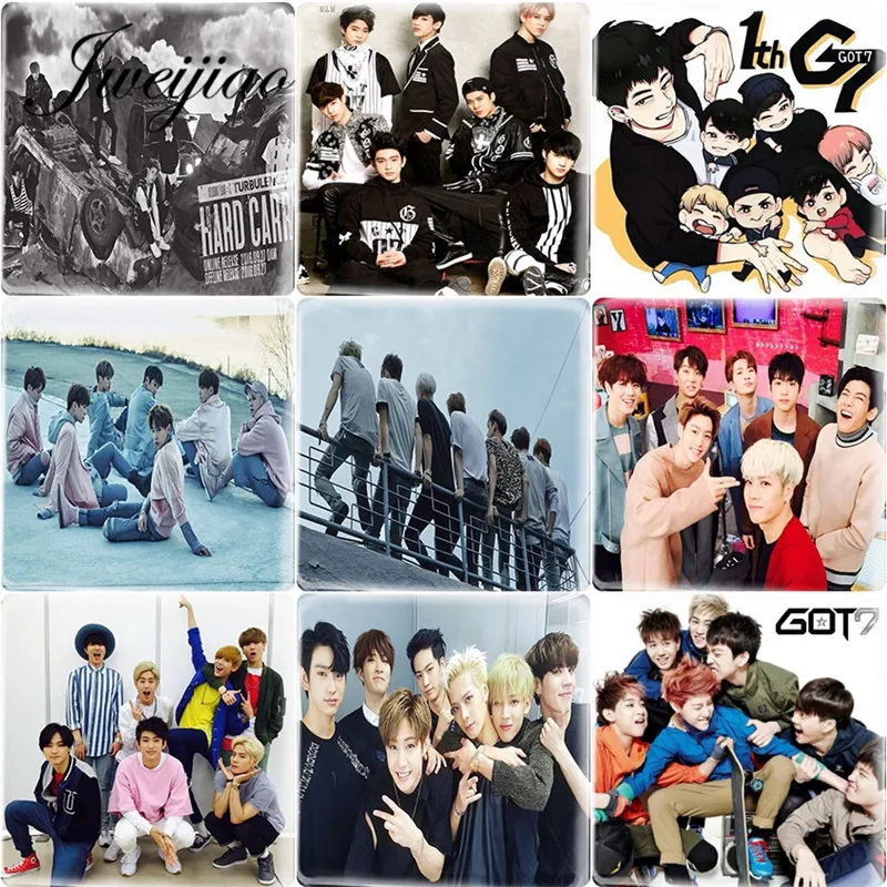 JWEIJIAO K-pop Singer Got 7 GOT7 фото Сделай Сам 12 мм квадратная форма стеклянный кабошон для