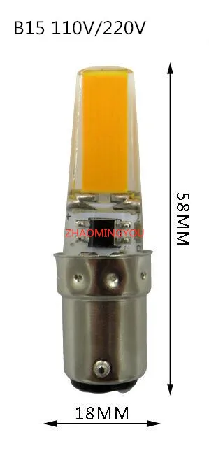 Светодиодный COB 10 Вт B15 E14 110 В 220 диммисветодиодный светодиод E11
