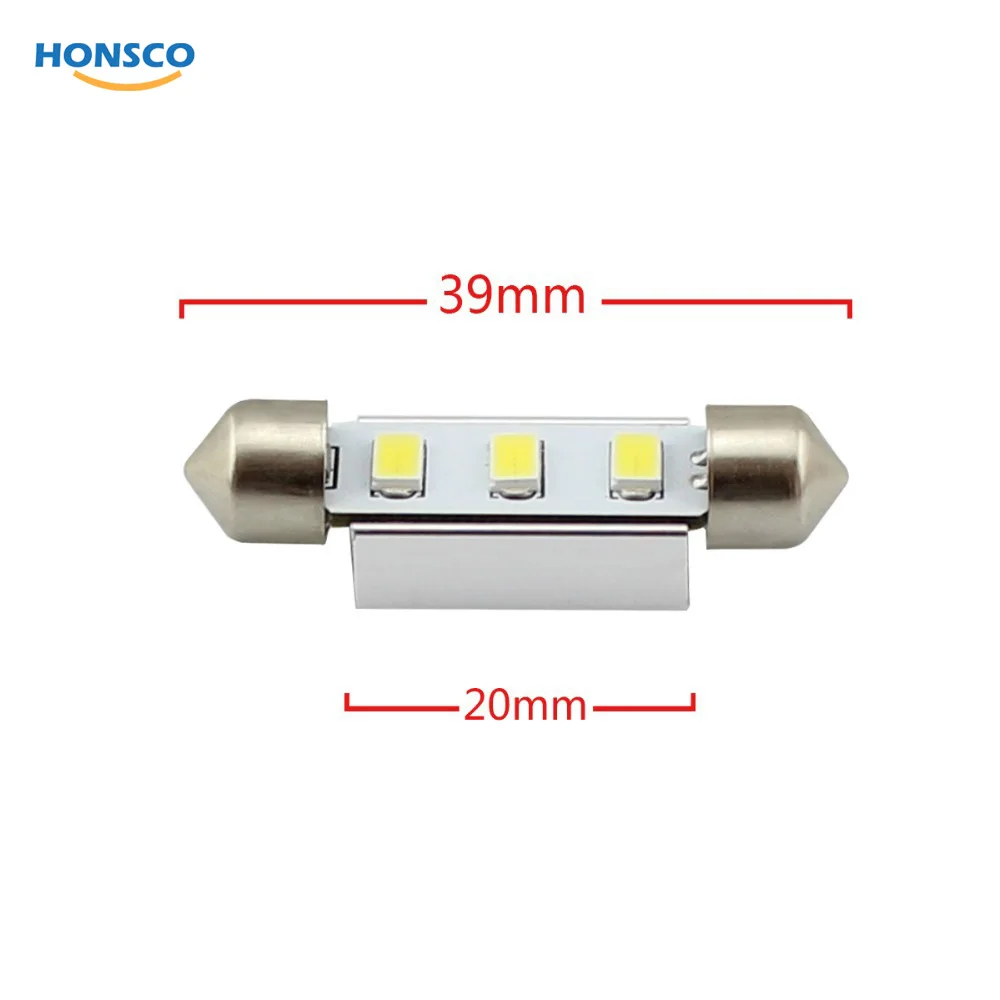 10 шт. 39 мм новый автомобиль белый 5730 SMD 3LED Лампы Canbus Купол гирлянда DC12V|festoon dome|festoon