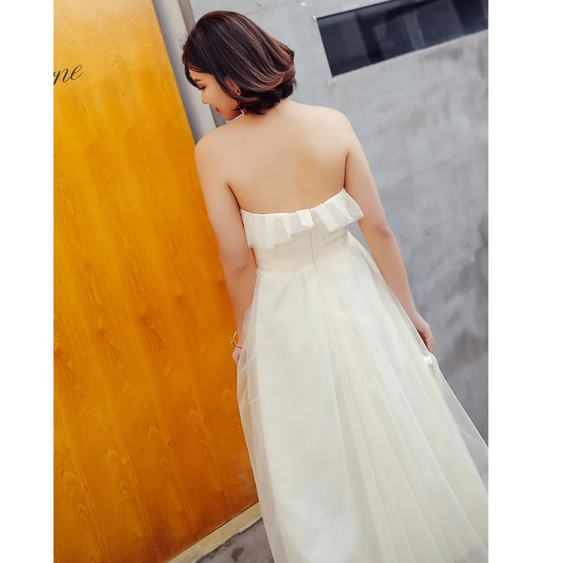 It's Yiya платье для выпускного бала без рукавов Vestidos de gala Ruffles женские вечерние ночные платья плюс размер лодочка шеи Выпускные платья E695