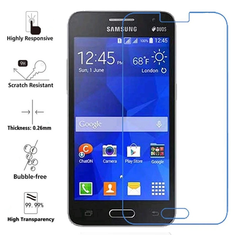 9H 2.5D Закаленное стекло для samsung Galaxy Core 2 duos g355h g355 sm-g355h Core2 ii Защитная пленка экрана |