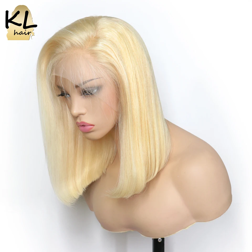 Прямые парики 613 блонд на сетке спереди бразильские волосы Remy парик для женщин 4*4