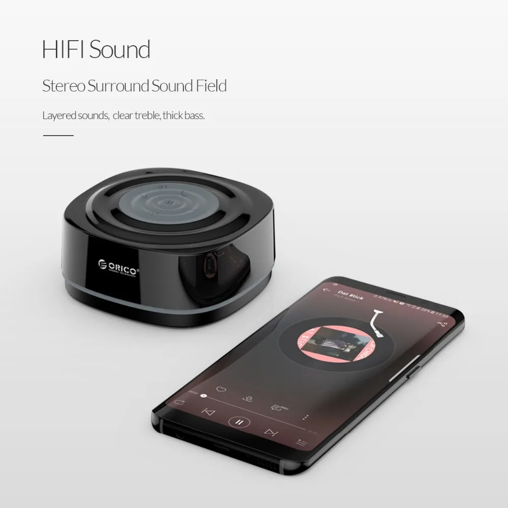 ORICO Мини Bluetooth Беспроводной Динамик Hi Fi стерео Бас Водонепроницаемый с присоской