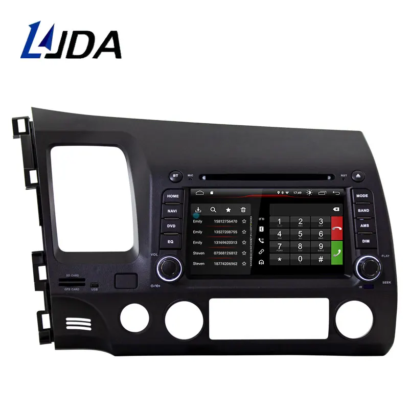 Автомагнитола DSP Carplay 2 Din Android 10 0 для HONDA Civic 2007 2011 Wi Fi автомобильный мультимедийный