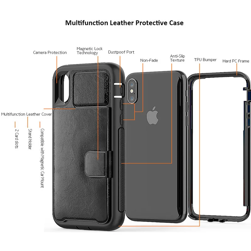 Магнитный кожаный чехол-кошелек Tikitaka для iPhone 11 Pro 11 XR XS Max с отделением для карт, простой чехол для iPhone X XS 7 8 6 6splus