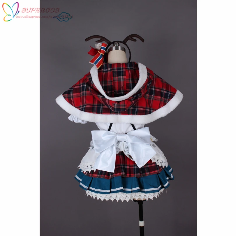 Милый! солнечный свет! Рождественский костюм с юбкой Aqours Sakurauchi Riko для косплея