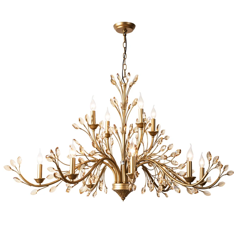 

Vintage LED Chandeliers Loft Living room Light Fixture Nordic Crystals Chandelier Lighting For Kids Bedroom Kitchen Dining room