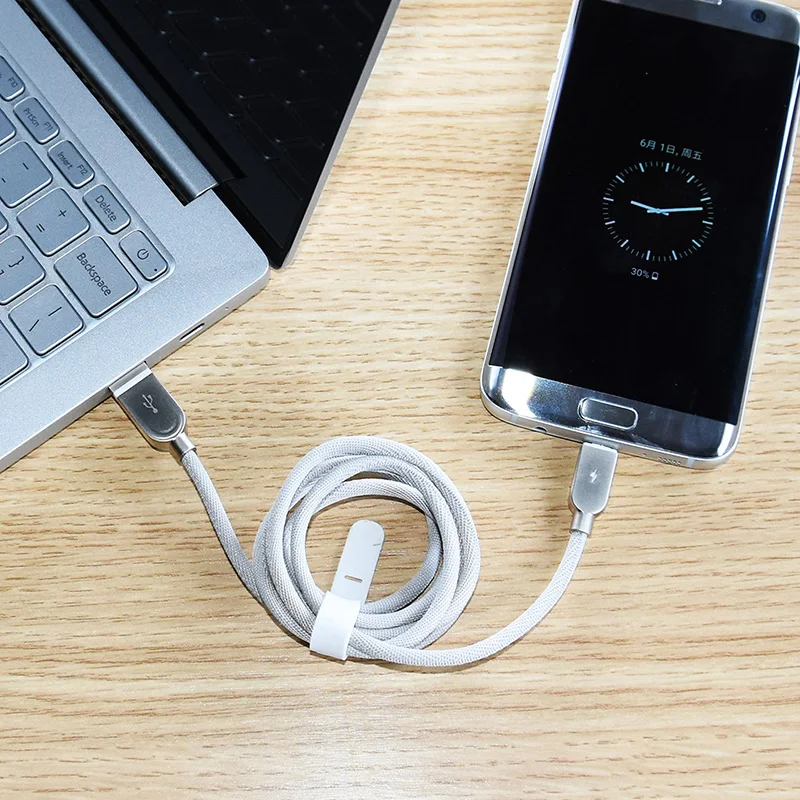 CABLETIME кабель Micro USB с изоляцией питания шнур для зарядки Micro Usb зарядное устройство для samsung Android цинковый сплав светодиодный USB кабель C144