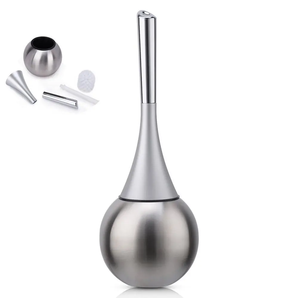 

Leyden Black White Chrome Stainless Steel Plastic Toilet Brush Holder Wall Mounted Bathroom Accessories Toilet Brush Holder