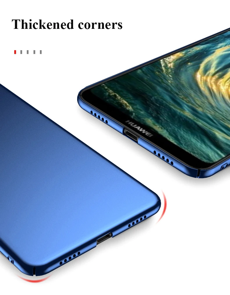 Для huawei P20/P20 Pro/P20 Lite чехол жесткий корпус Мода полный матовый назад Защитный для